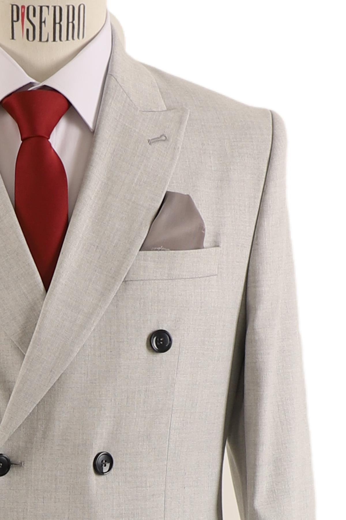 PİSERRO Erkek Takım Elbise Slim Fit görsel 5