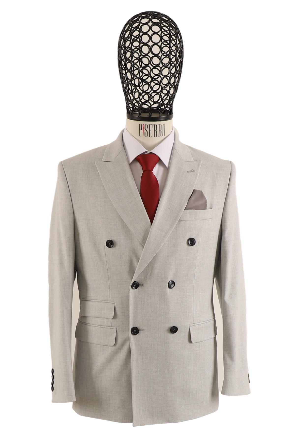 PİSERRO Erkek Takım Elbise Slim Fit görsel 3