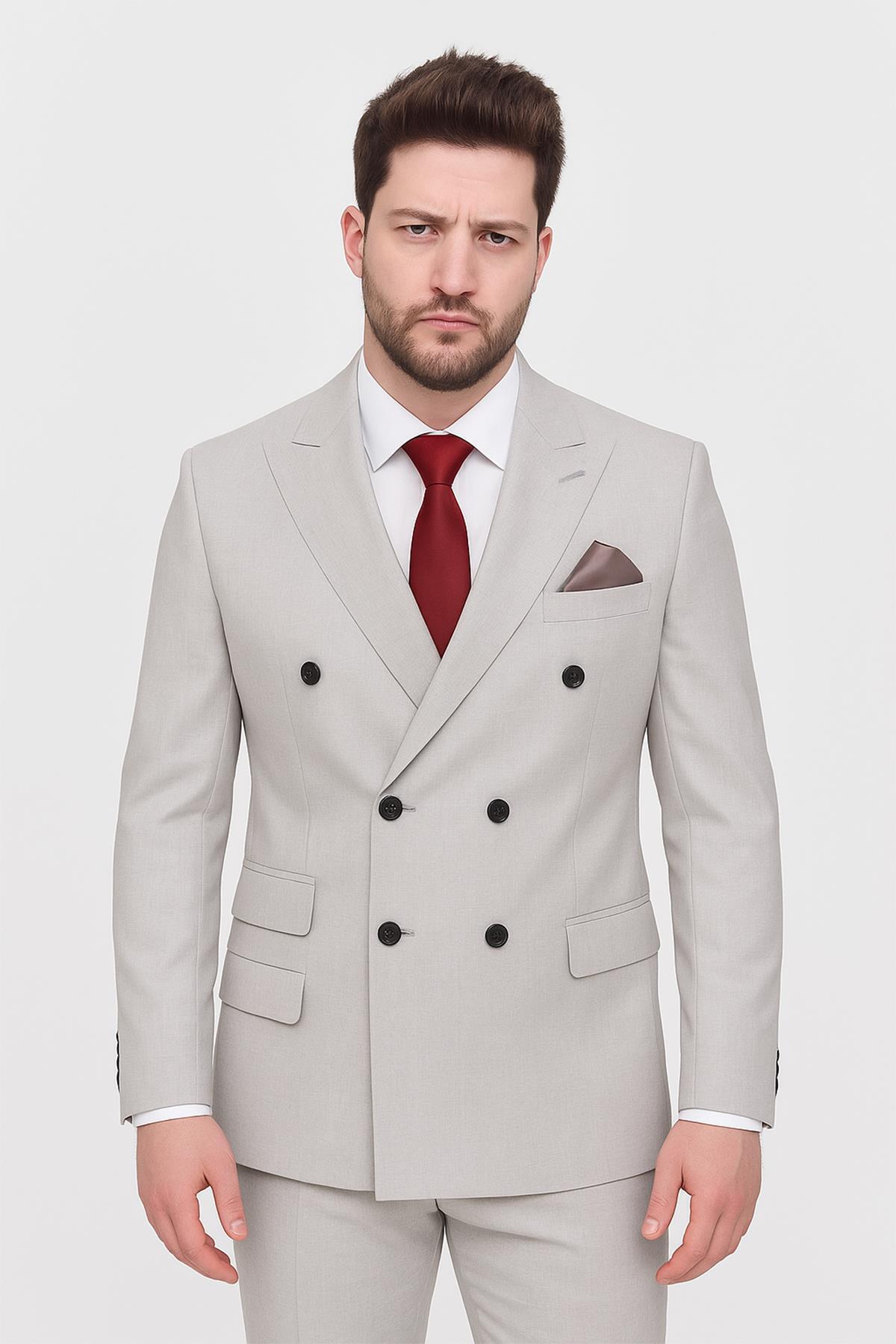 PİSERRO Erkek Takım Elbise Slim Fit