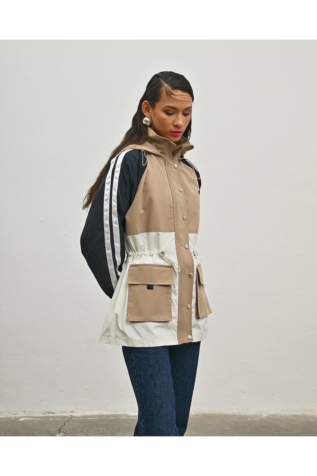 Yeys  Colorblock Mix Yağmurluk Parka - Görsel 5