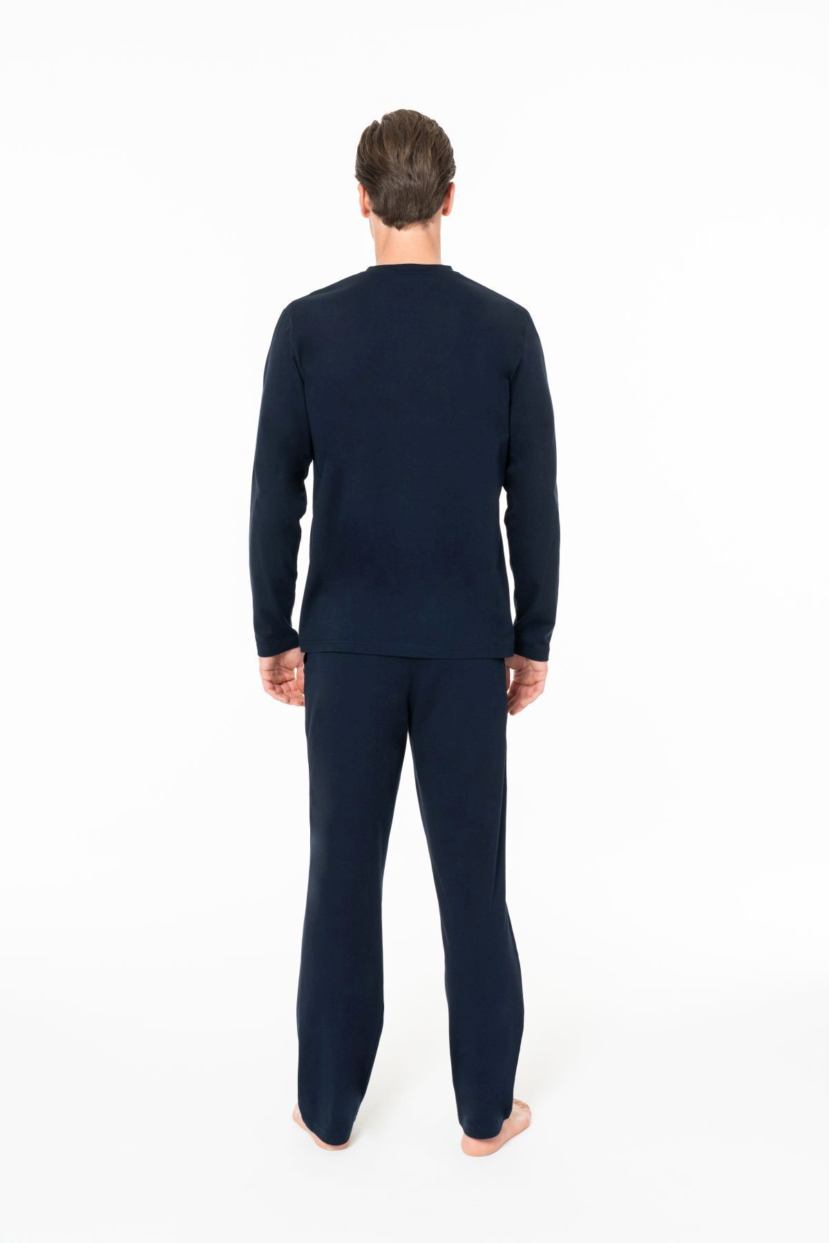 ست پیژامه و لباس خواب مردانه یقه گرد | یو اس پولو U.S. Polo Assn. USP18959B TR - تصویر 4