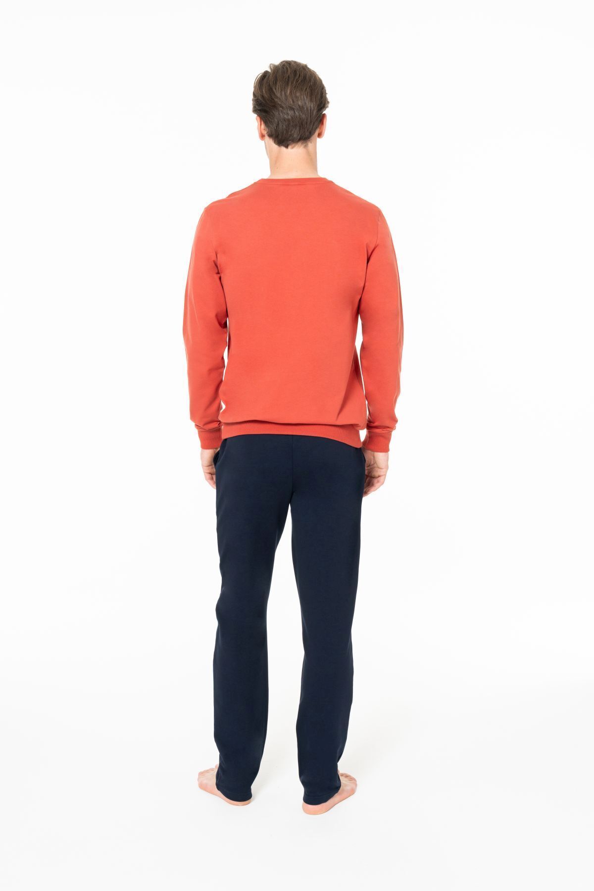 ست پیژامه و لباس خواب مردانه یقه گرد | یو اس پولو U.S. Polo Assn. USP18940 TR - تصویر 4