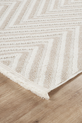 SİMEREV HALI HOME CONSEPT Krem Bej Yumuşak Bukleli Dokuma Halı Bukle Kilim Sa...