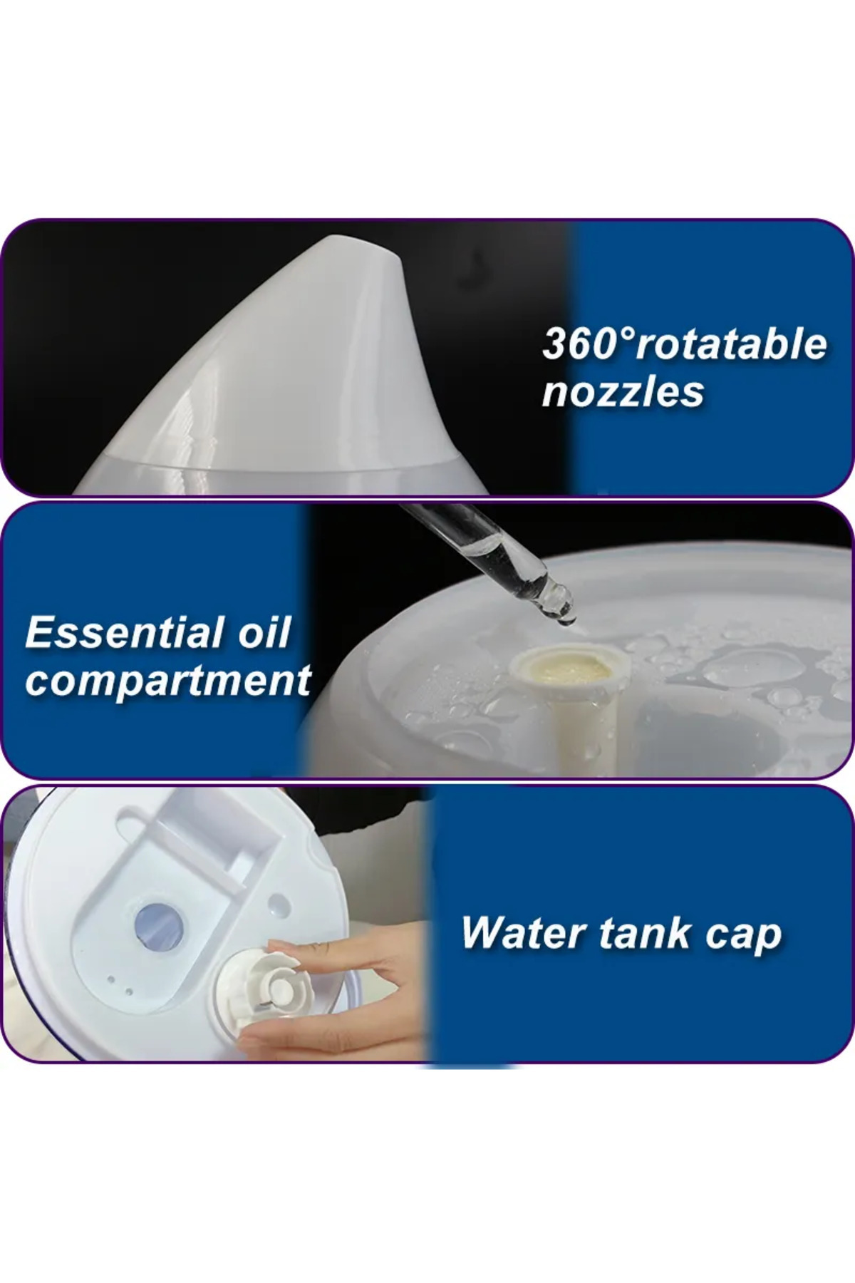 ريفورا فواح مرطب هواء و موزع عطري بسعة 3لتر