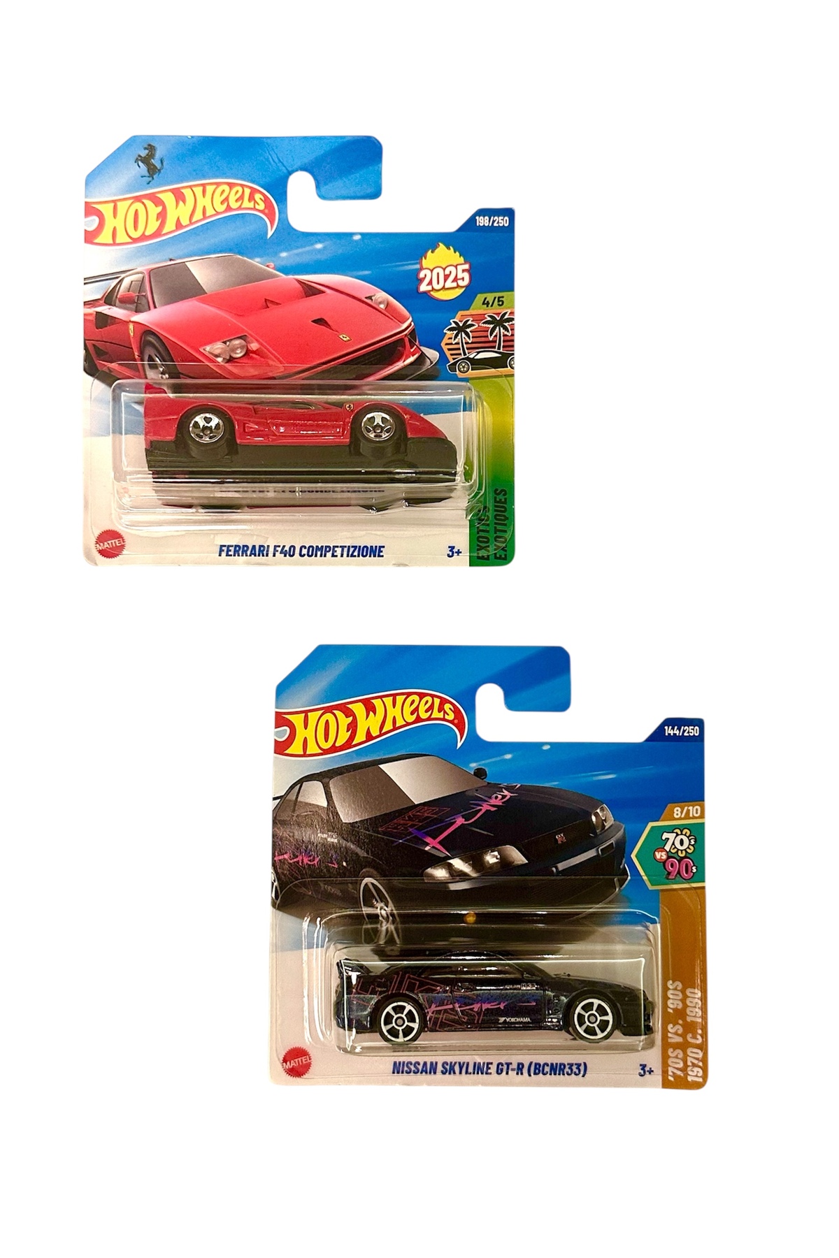 HOT WHEELS Ferrari F40 COMPETIZIONE - Nissan Skyline GT-R