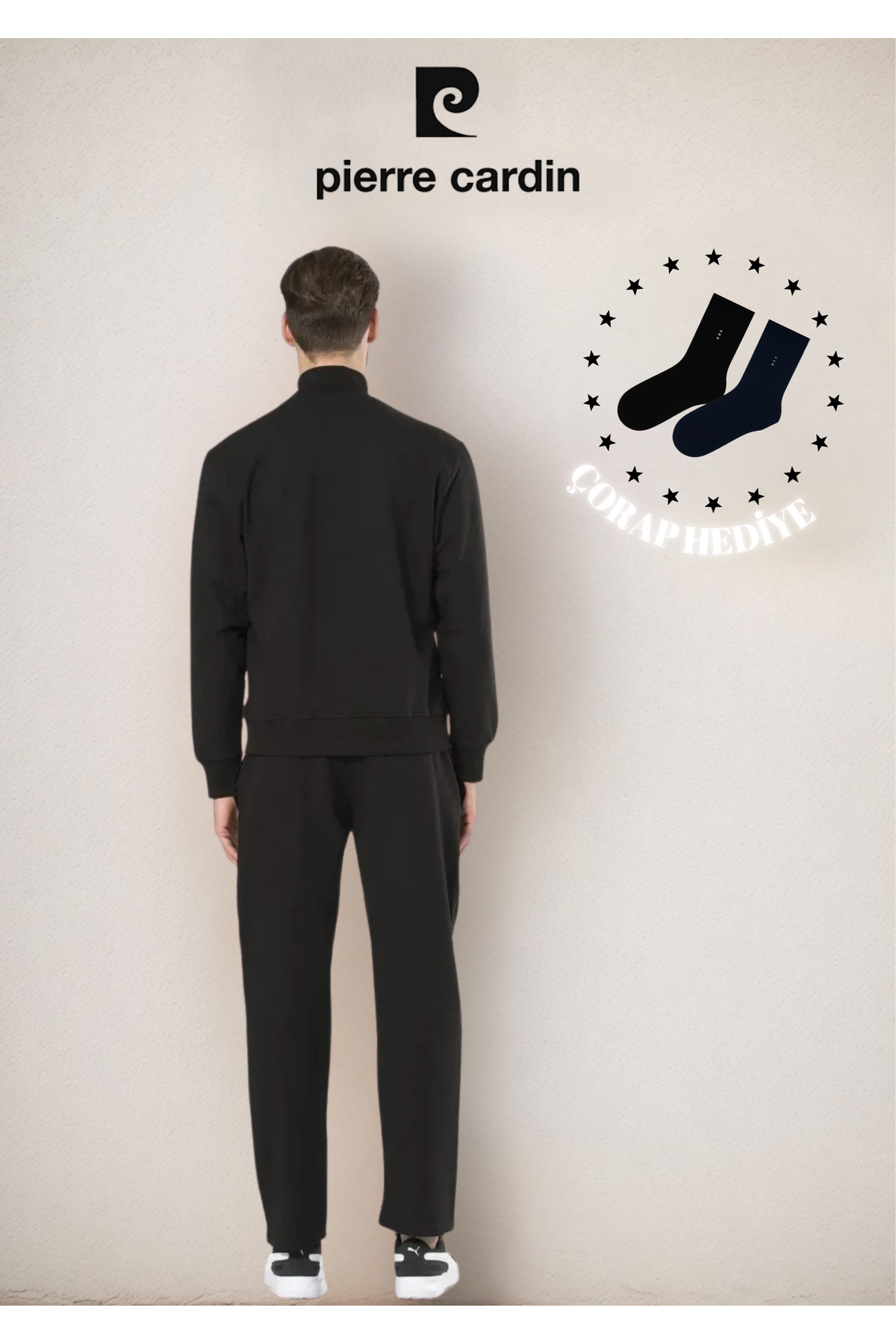 ست گرمکن ـ سویشرت و شلوار ورزشی مردانه راسته فاق نرمال آستین بلند | پیر کاردین Pierre Cardin OL.PC.7000.001 - تصویر 3