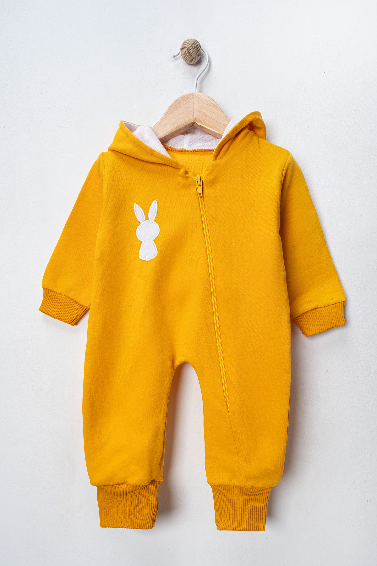 Pırlanta baby Sevimli Tavşan Desenli Fermuarlı Bebek Tulumu 7 RENK fotoğrafı 2 (önizleme)