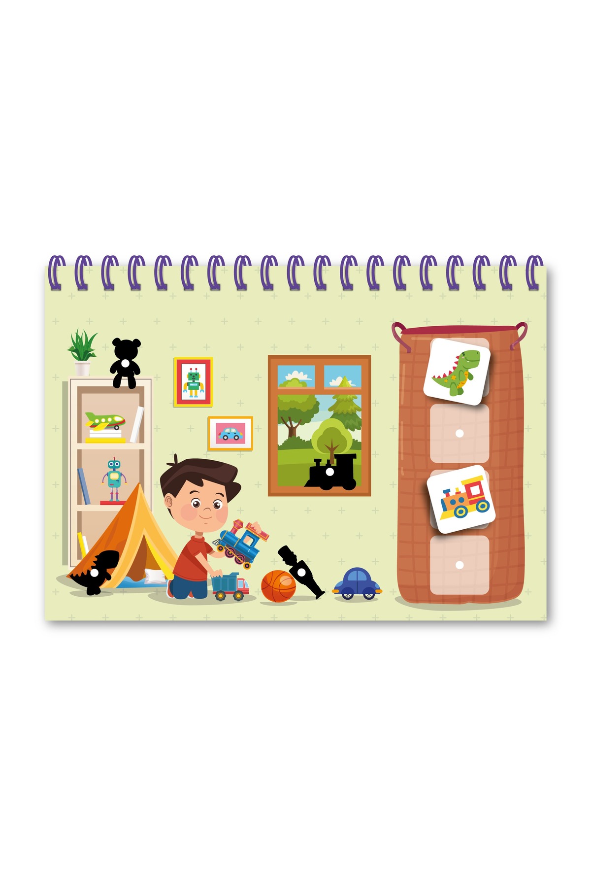 bebek ve uyku Cırtlı Tak Çıkar Montessori Eğitimiyle İlk Etkinlik Kitabım fotoğrafı 4 (önizleme)