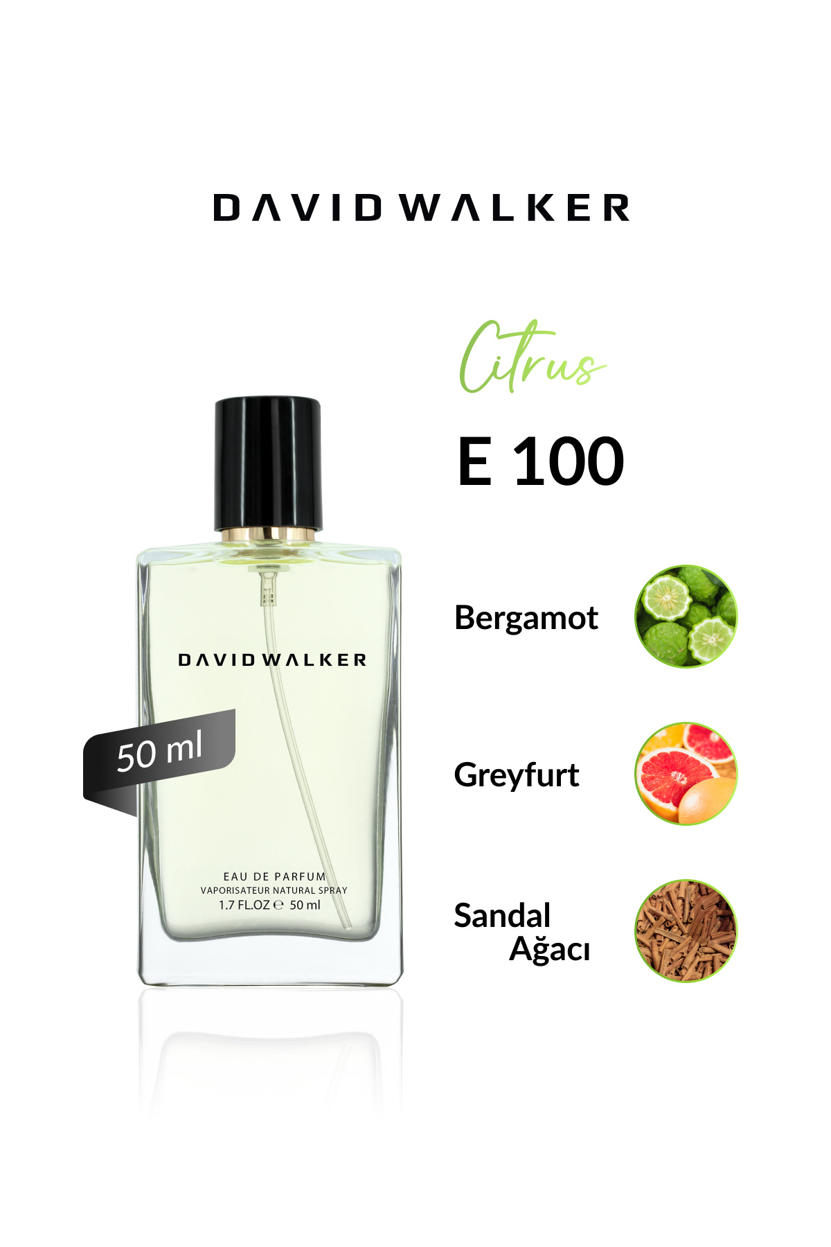 دیوید واکر عطر مردانه E100 Benust 50 ml 