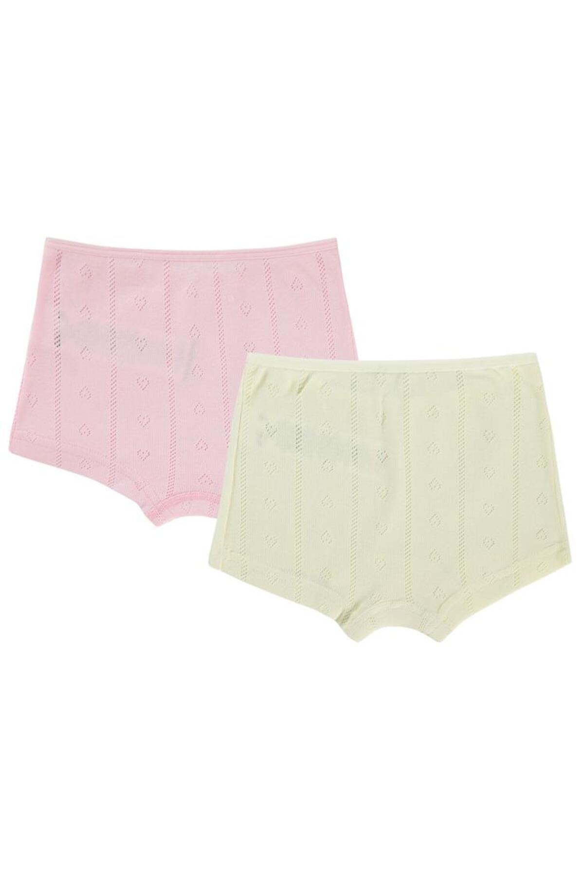 Civil Jakarlı Kalp 2-10 Yaş 2'li Boxer Set - Ekru fotoğrafı 4 (önizleme)