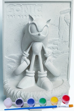 Craft3D Atölye Sonic Figür Taş Biblo Çocuk Boyama Etkinliği