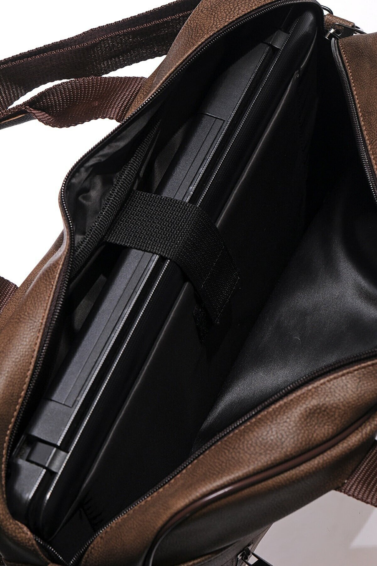 By Hakan  Gk38 Viyana Evrak/laptop Çanta Taba - Görsel 4