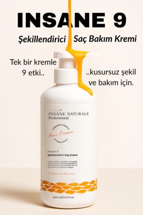 Insane Naturale Şekillendirici, Bukle Belirginleştirici, Besleyici ve Onarıcı...