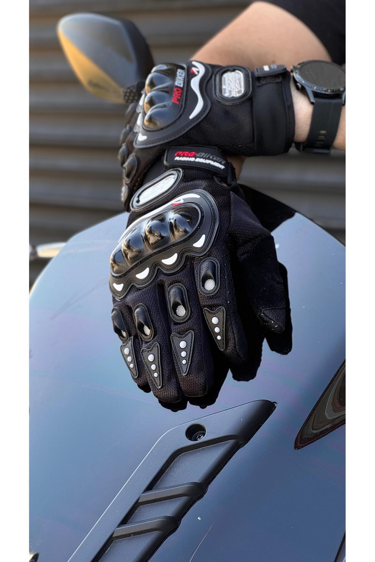 Motobros Motosiklet Eldiveni Korumalı