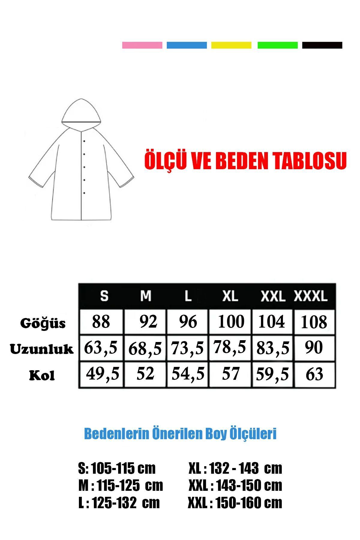 Mofy's Çocuk Yağmurluk Sırt Çanta Korumalı  Eva Kapüşonlu Desenli Cepsiz Çıtçıtlı Yağmurluk Kokusuz fotoğrafı 5 (önizleme)