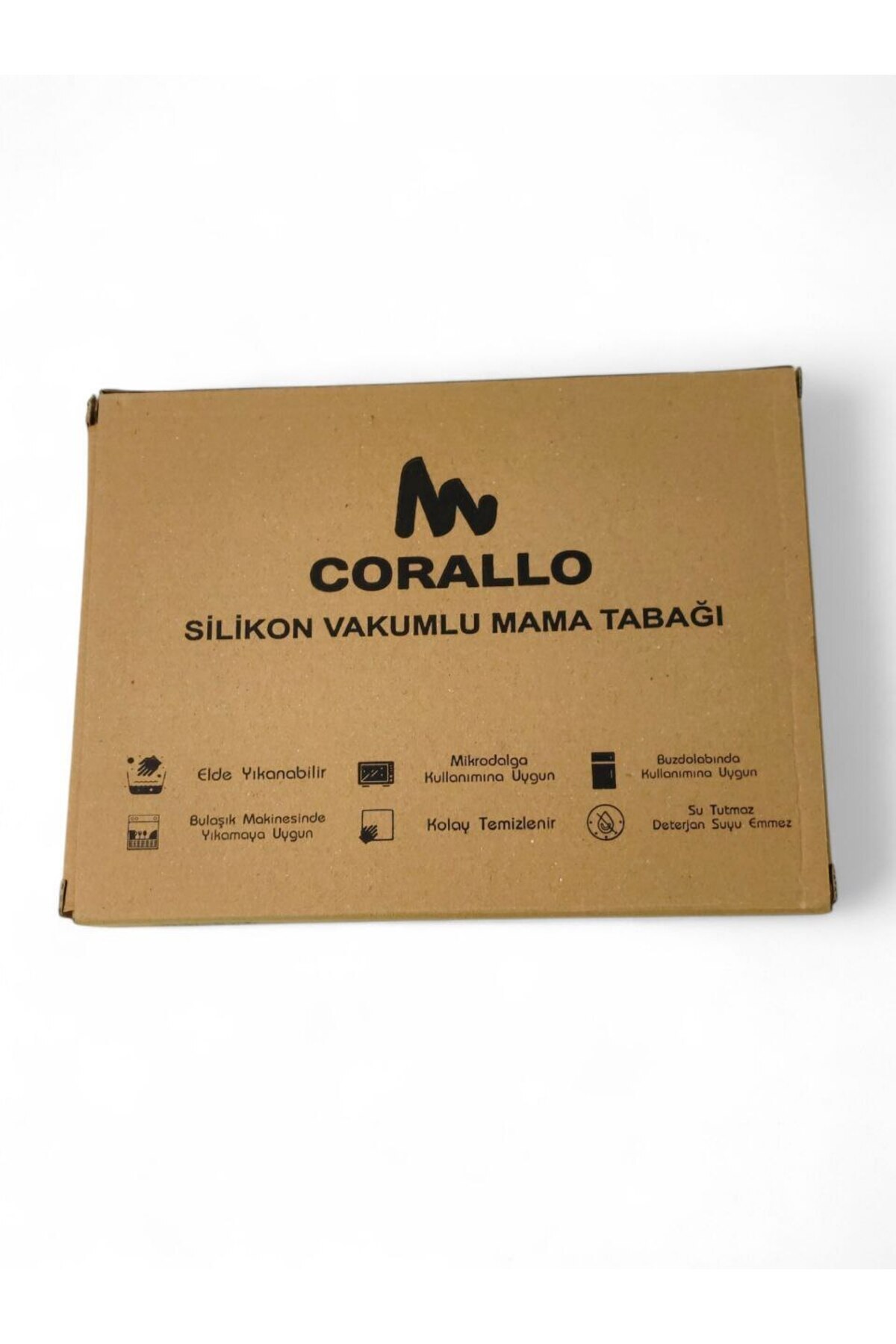 CORALLO Bebek Silikon Mama Tabağı Vakumlu Kaymaz Bölmeli Çocuk Yemek Tabağı BPA'sız Güvenli Kolay Temizlenir fotoğrafı 6 (önizleme)