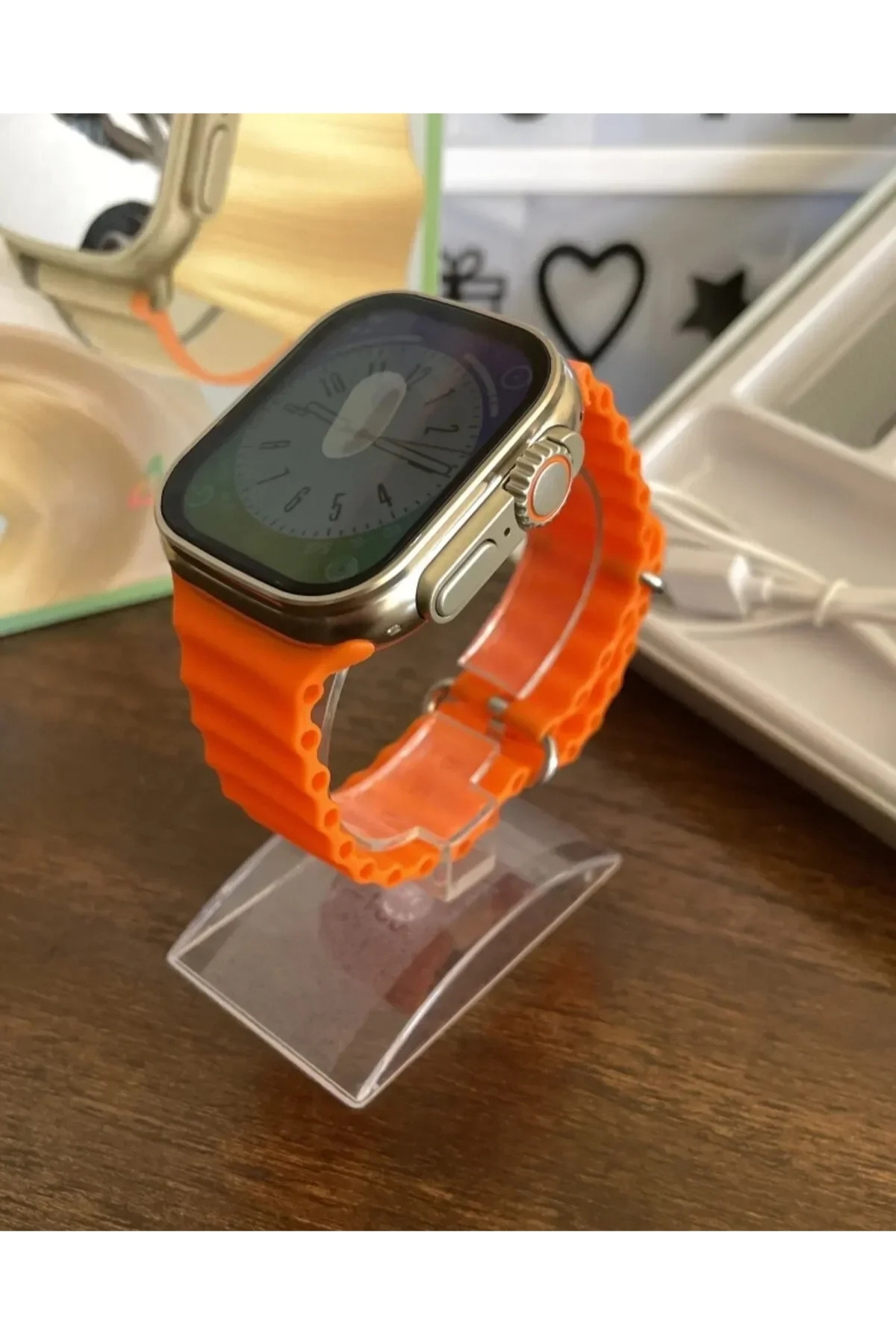 Yeni Nesil 4 Kordonlu Premium Model Spor ve Sağlık Sensörlü iOS Android Uyumlu Akıllı Saat