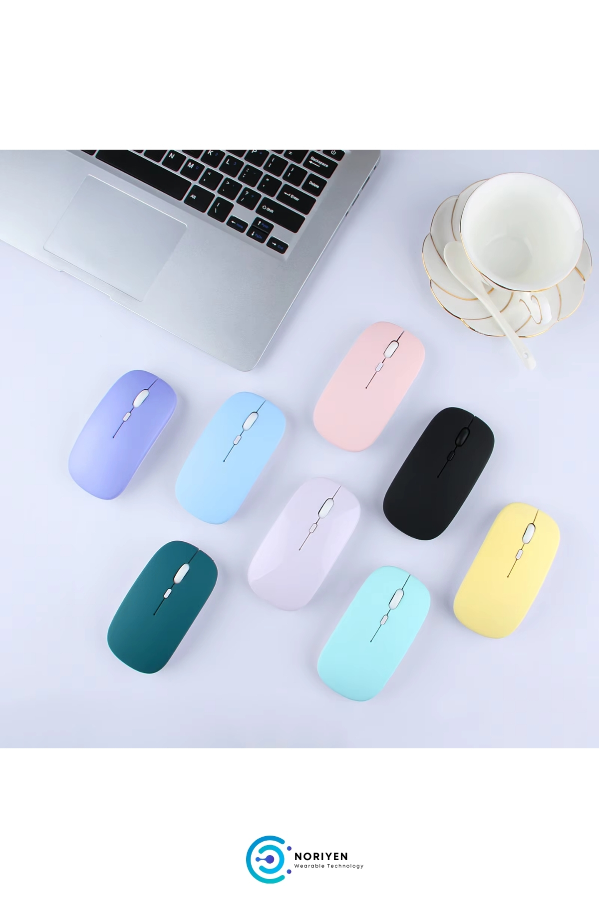 Retro Serisi Ultra İnce Kablosuz Tüm PC Telefon Tabletlere UyumluPortable Türkçe Q Klavye Mouse Set