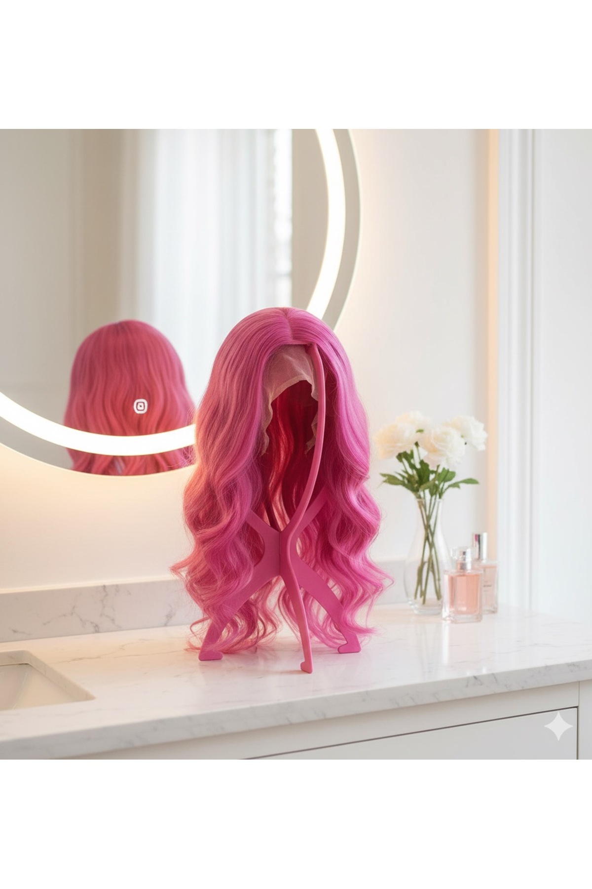 Wig Set Apparatus - Fuchsia