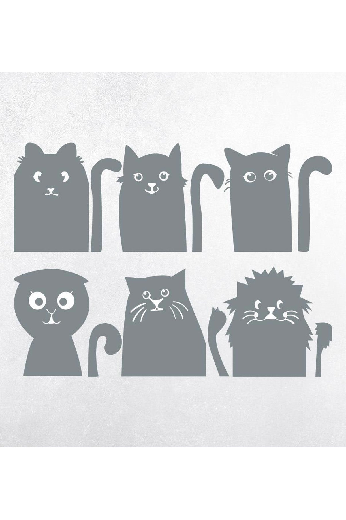 KT Decor 6'lı Kedi Priz Sticker Seti fotoğrafı 4 (önizleme)