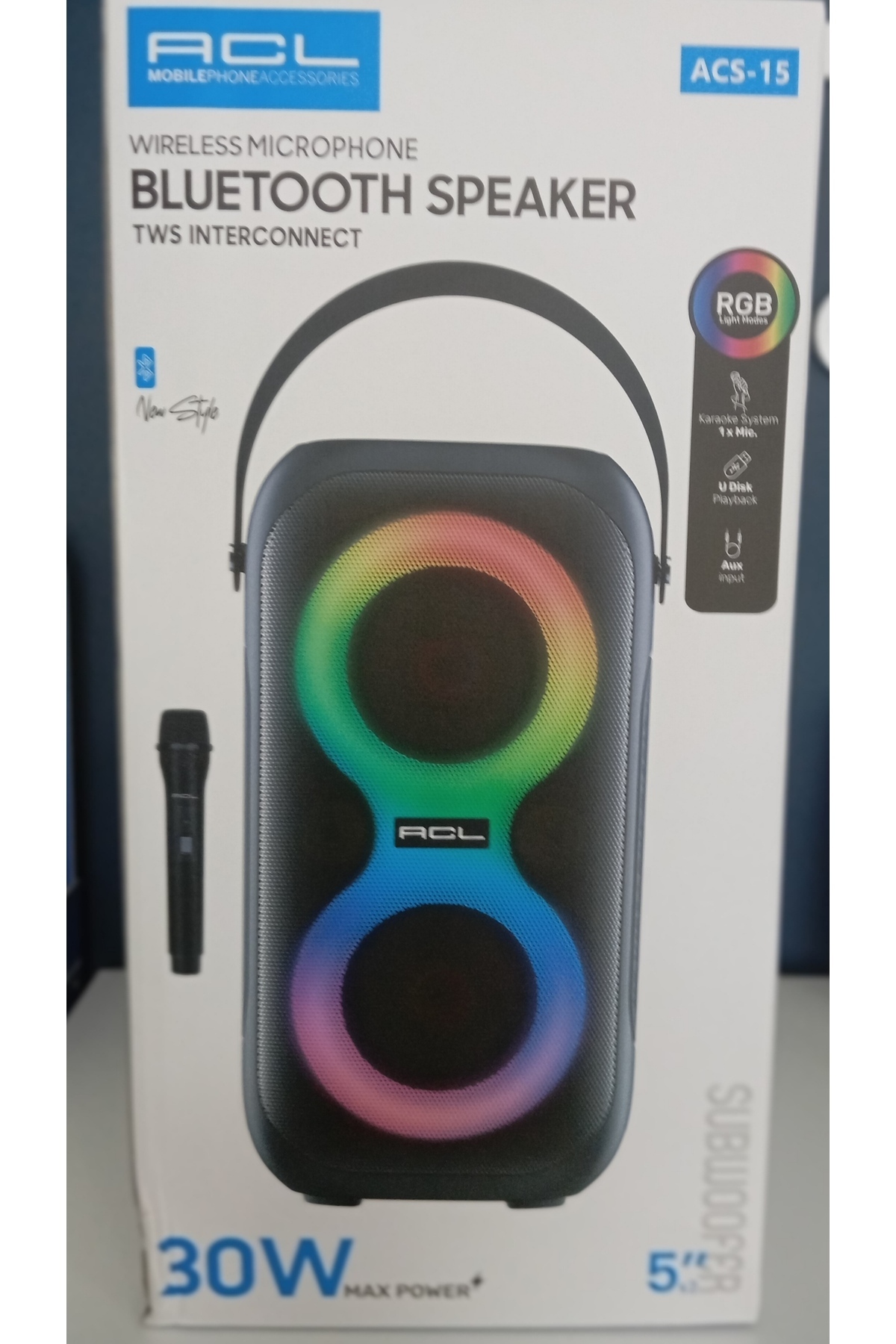 家電６ ACL ACS-15 MİKROFONLU BLUETOOTH HOPARLÖR - Fiyatı, Yorumları