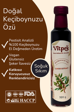 Vitpek Doğal Keçiboynuzu Özü 320g