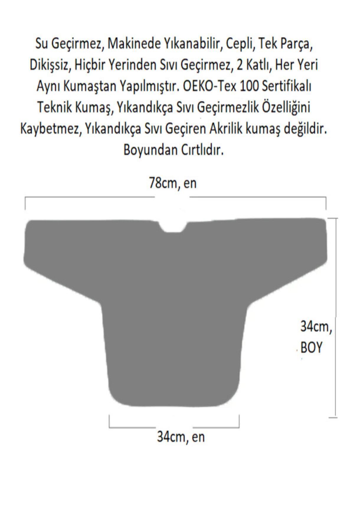 yorni 6-24ay, Zoo, Uzun Kollu, Sıvı Geçirmez, Makinede Yıkanabilir, Cepli, Cırtlı Bebek Mama Önlüğü fotoğrafı 4 (önizleme)