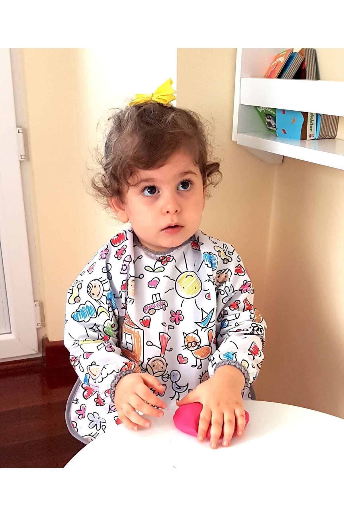 yorni 6-24ay, Family, Uzun Kollu, Sıvı Geçirmez, Cepli, Makinede Yıkanabilir, Bebek Mama Önlüğü fotoğrafı 3 (önizleme)