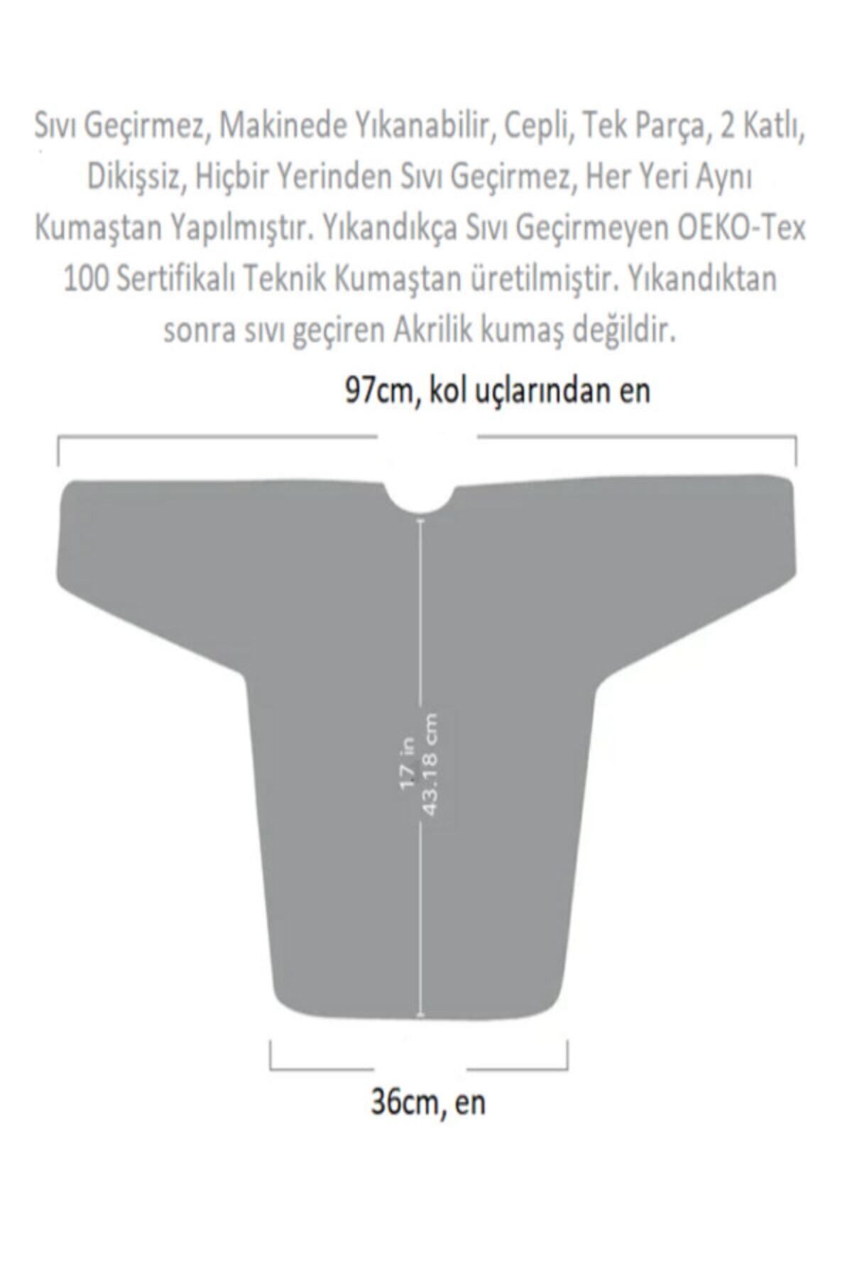 yorni Bağcıklı, 3-6 Yaş Zoo, Sıvı Geçirmez, Yıkanabilir, Uzun Kollu Boyundan Bağlamalı Bebek Mama Önlüğü fotoğrafı 6 (önizleme)