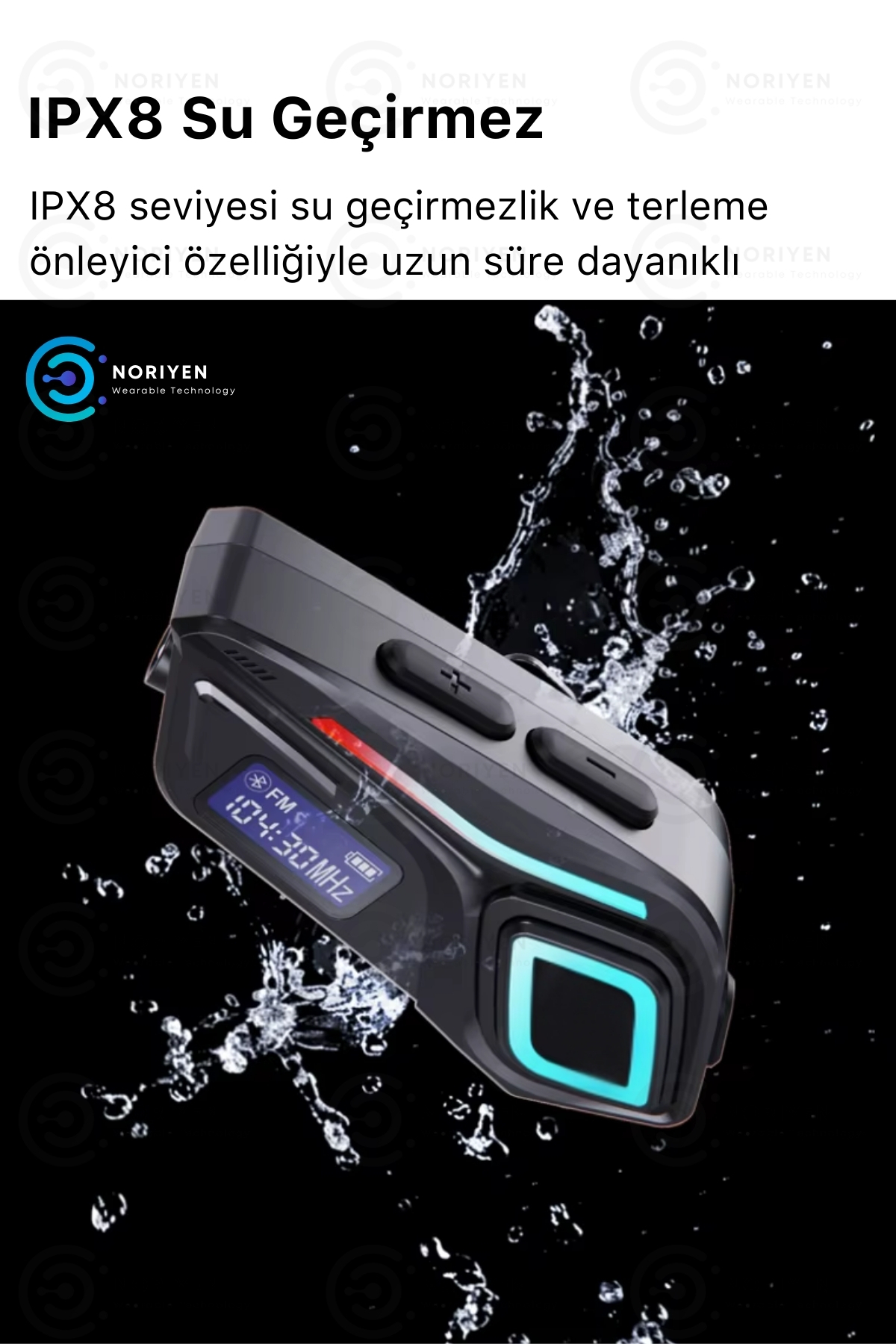 Yeni Nesil Motosiklet Kask Interkom Mikrofonlu Gürültü Engelleyici K08 Bluetooth Kulaklık