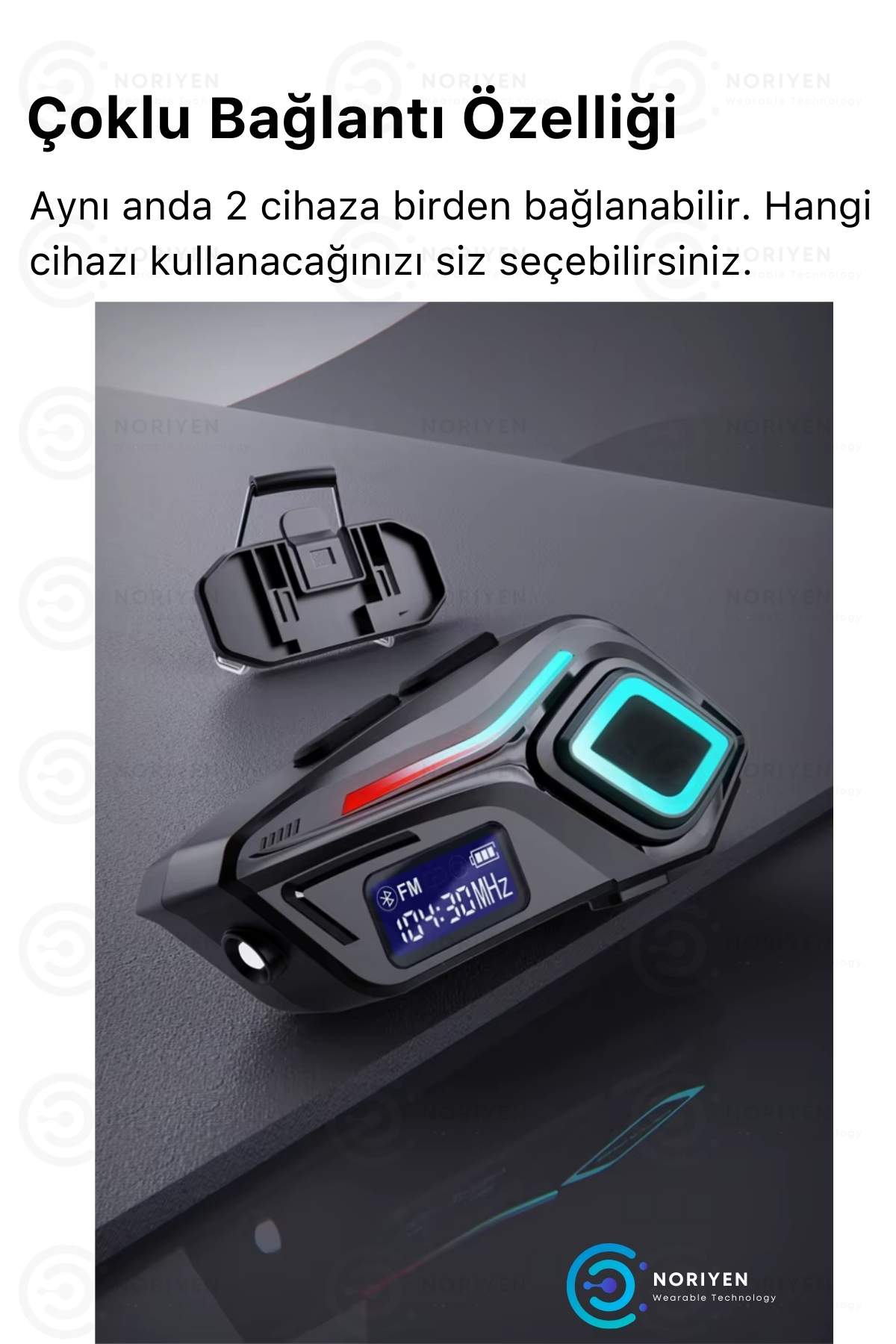 Yeni Nesil Motosiklet Kask Interkom Mikrofonlu Gürültü Engelleyici K08 Bluetooth Kulaklık