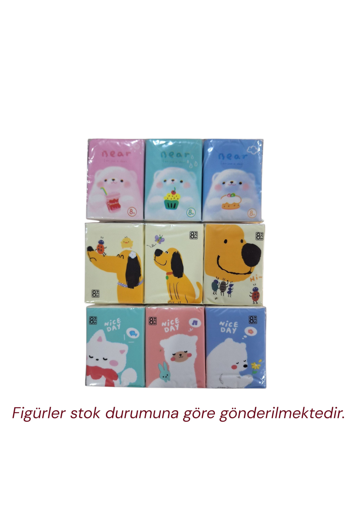EMPA A V M 1 paket Minik Islak Cep Mendili 9 paket Mini cep mendili ve 100`lü Minik kağıt sabun 3 lü set fotoğrafı 4 (önizleme)