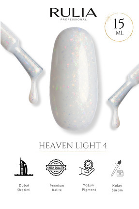 Rulia Professional Rulia Kalıcı Oje Heaven light 4 15 ml - Made in Dubai - Pr...