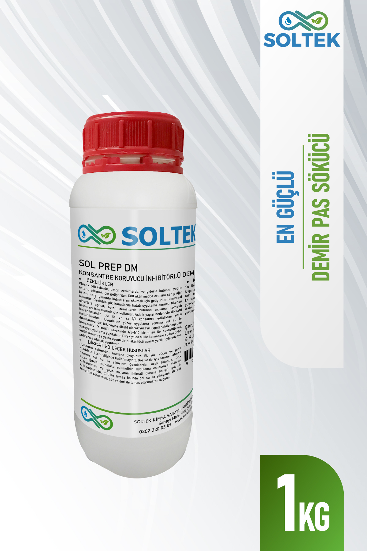 SOLTEK Demir Pas Sökücü - SOL PREP DM - 1 KG - SOLTEK KİMYA