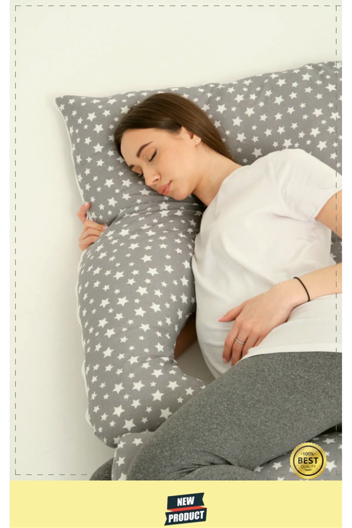 OMZ Tüm Vücut Destekli Lüks Jumbo Boy Hamile Yastığı fotoğrafı 4 (önizleme)