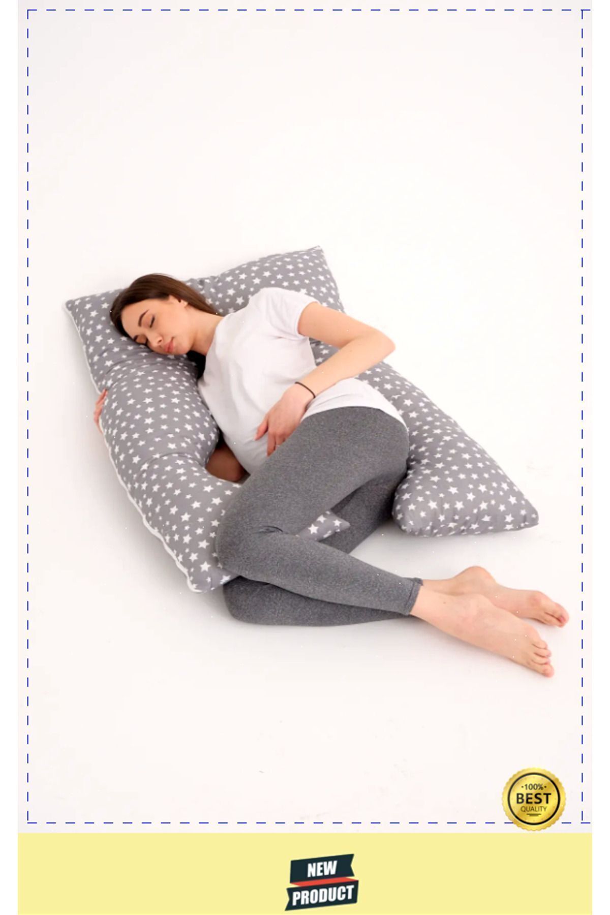 OMZ Hamile Yastığı, Hamile Uyku Yastığı, Hamile Oturma Destek Minderi fotoğrafı 6 (önizleme)