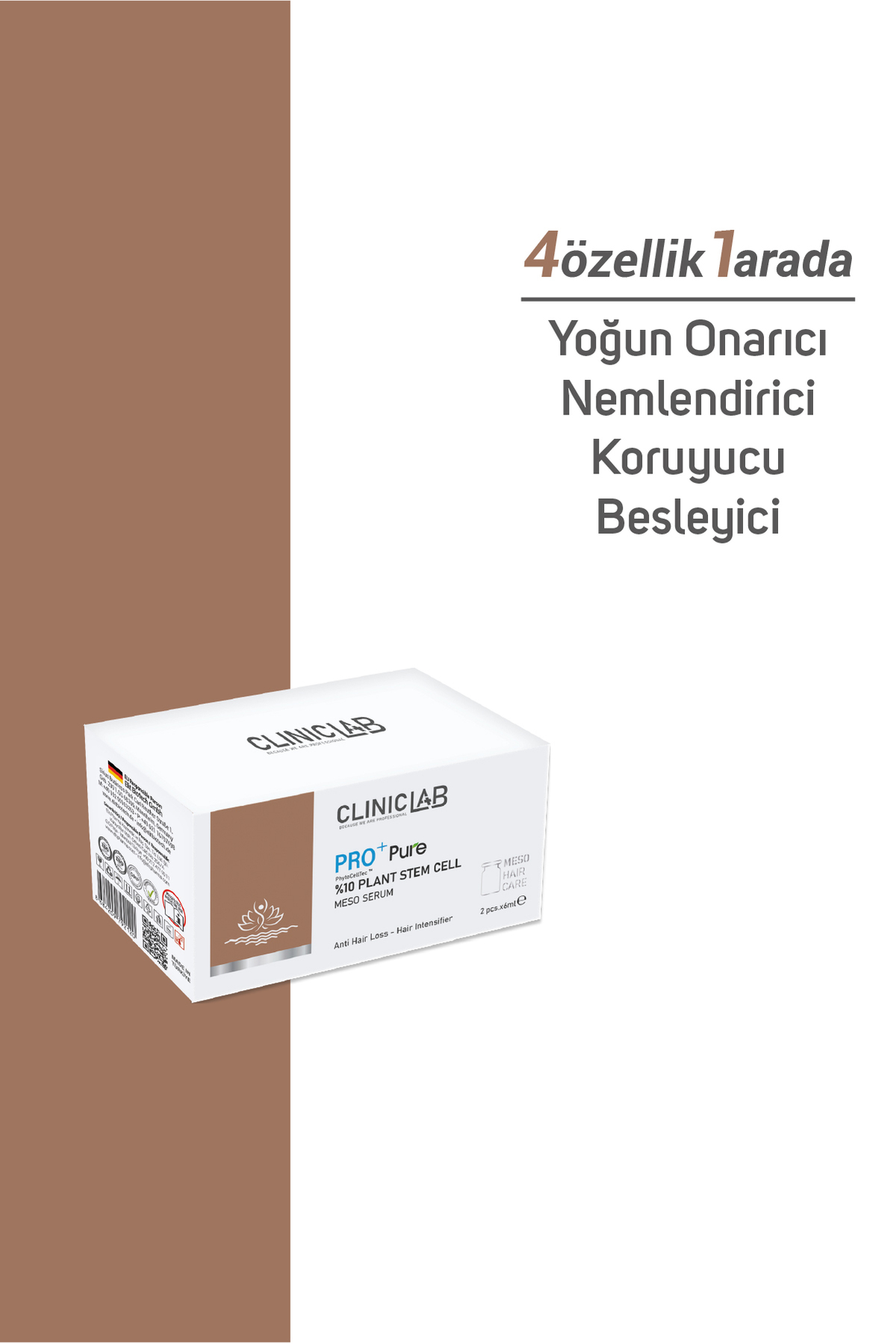 Saç Köklerini Uyarıcı %10 Bitkisel Kök Hücre Içeren Meso Serum 6 ml X 2 Adet — 8684209792229 — تصویر 5 از 6