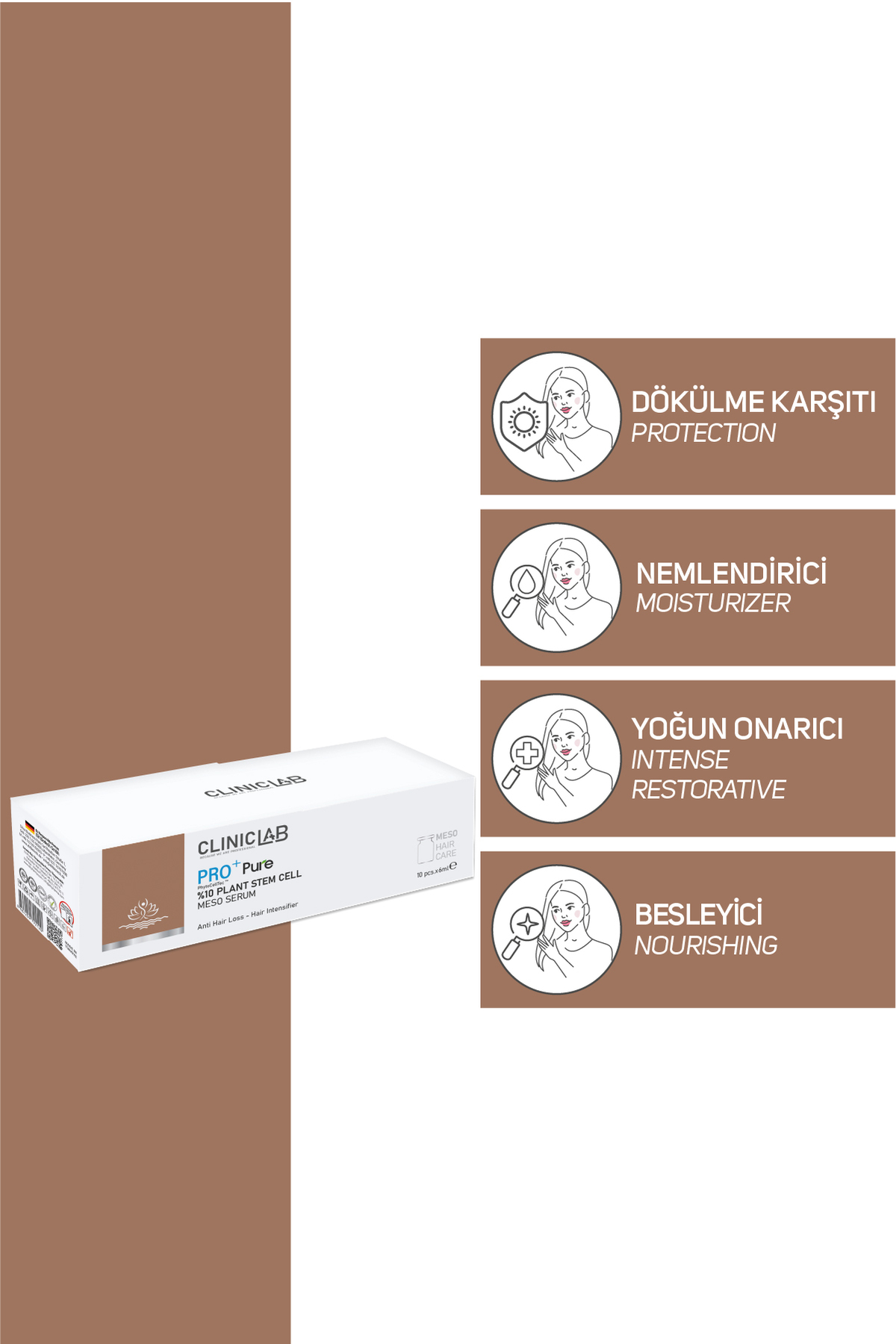سرم مزو تحریک کننده فولیکول مو با 10٪ سلول های بنیادی گیاهی، 6 میلی لیتر × 10 عدد — 8684209792366 — تصویر 2 از 6