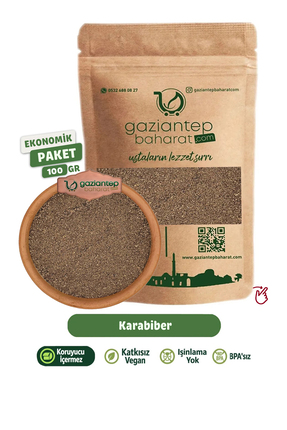 Gaziantep Baharat Karabiber 100 gr - Öğütülmüş Taze Ve Doğal Baharat