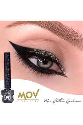 mov Glitter Eyeliner SİYAH – Uzun Süre Kalıcı Göz Makyajı