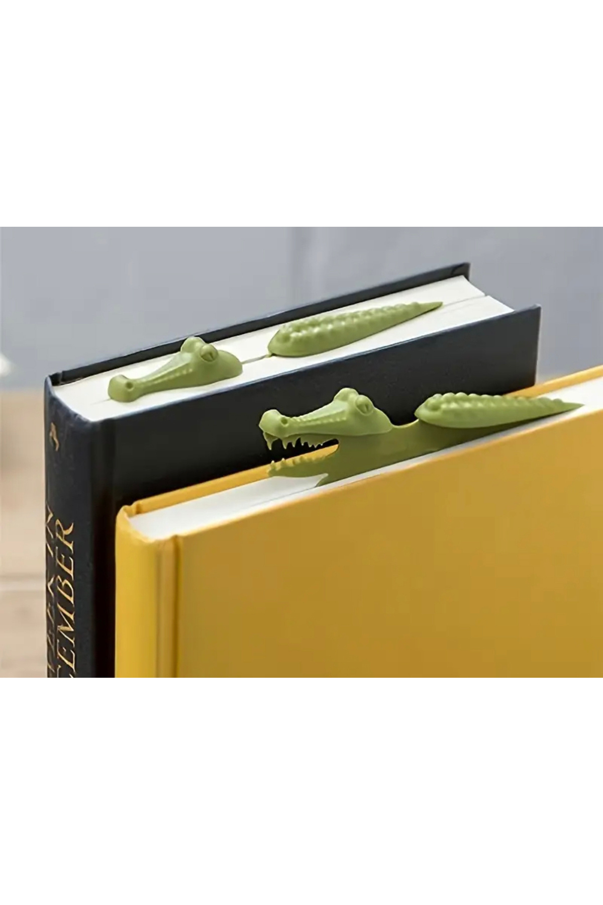 Flexilab Creative Timsah Kitap Ayracı | Eğlenceli Çocuk ve Yetişkin Kitap Belirleyici | 9,5 cm x 2,6 cm