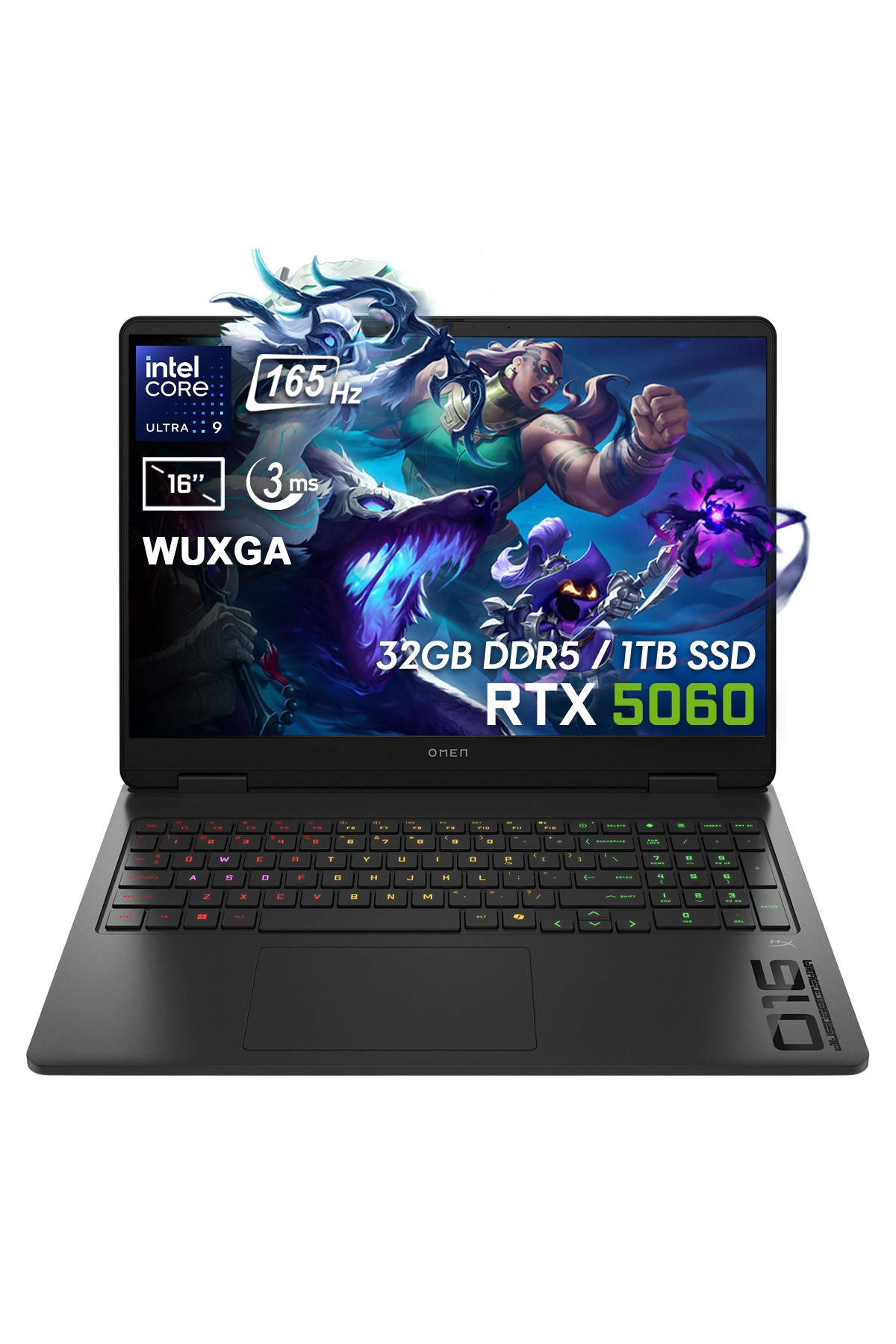 OMEN Slim 16-an0000nt Core Ultra 9-285H 32GB DDR5 1TB SSD RTX5060 8GB GDDR7 16 i