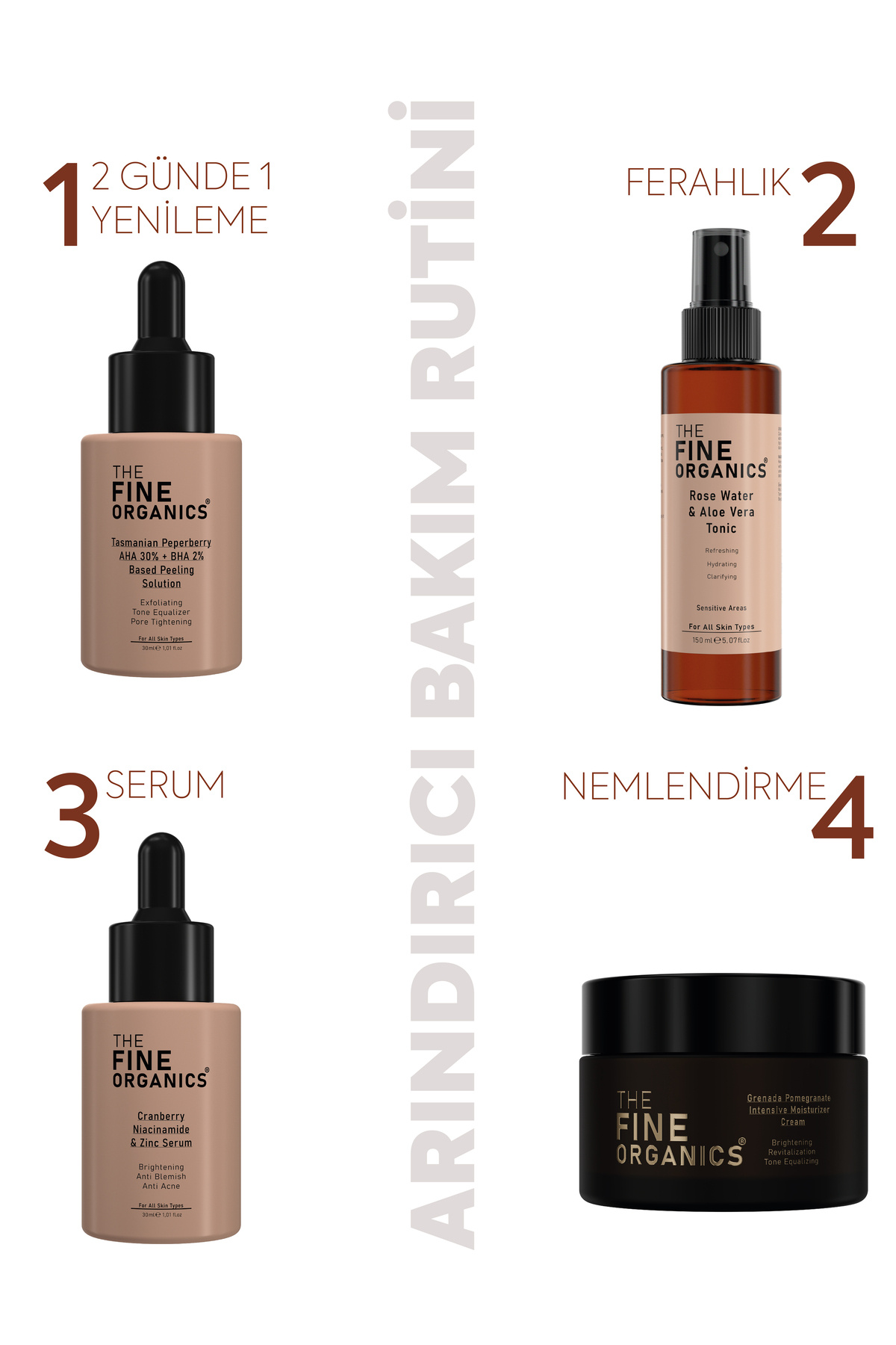 سرم لایه بردار قرمز و پاک کننده رنگ پوست شب حاوی عصاره فلفل تاسمانی حاوی 30% AHA + 2% BHA — TFOABS01 — تصویر 5 از 6
