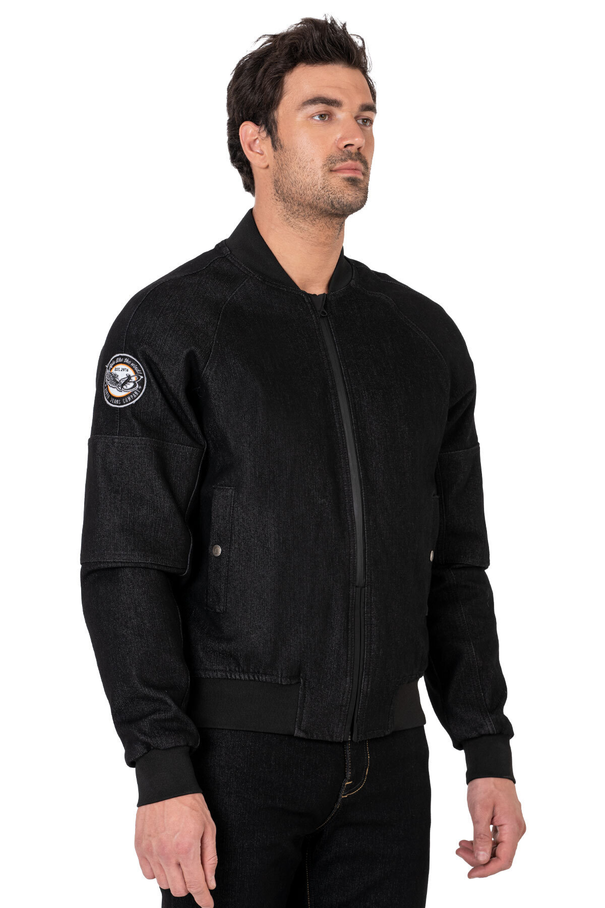 The Biker Jeans NIGHT FLIGHT BOMBER  BLACK KORUMALI MONT