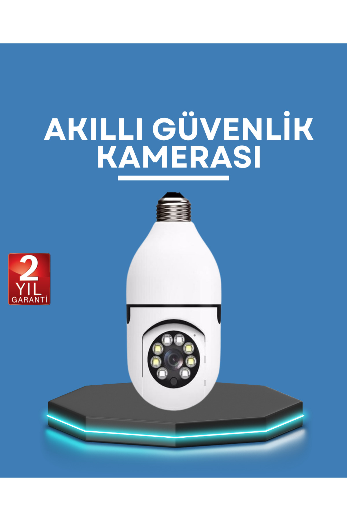 KAFKAS STORE Akıllı Güvenlik Kamerası Full HD Görüntü ve Gece Görüş Özellikli