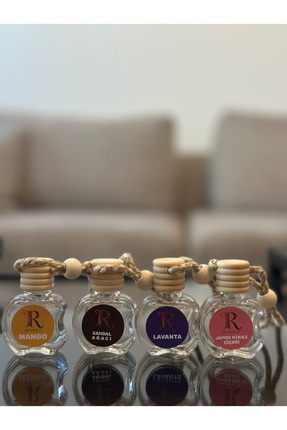 Revilya 8 ml 4’lü Araç Koku ve Mini Mekan Kokusu Seti – Mango, Lavanta, Japon...