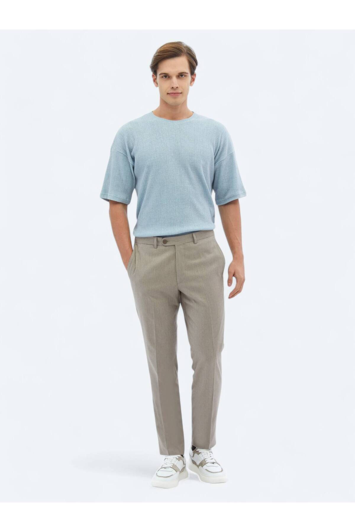 شلوار کلاسیک بافت ساده سمور Kip