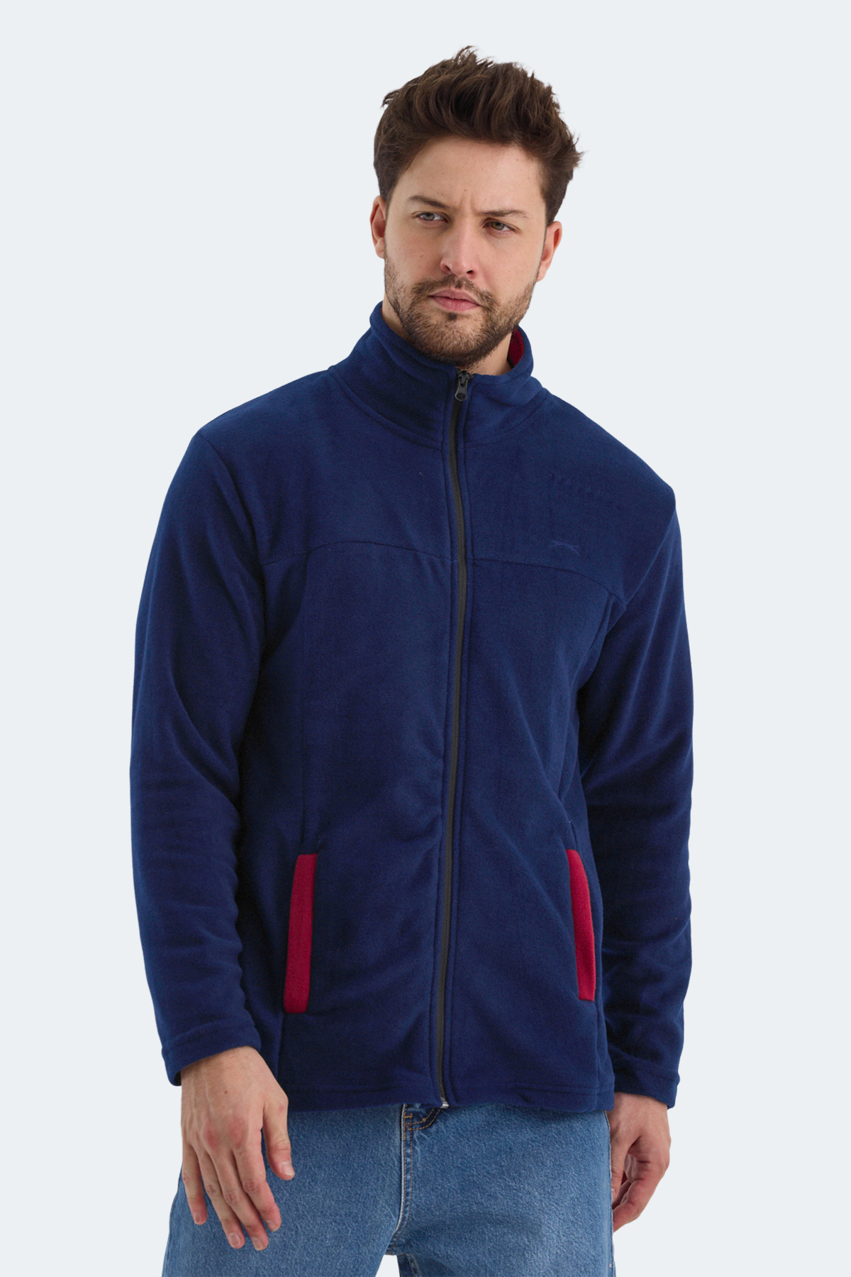 اسلازنگر ژاکت پشمی سرمه‌ای مردانه SAFRANO I