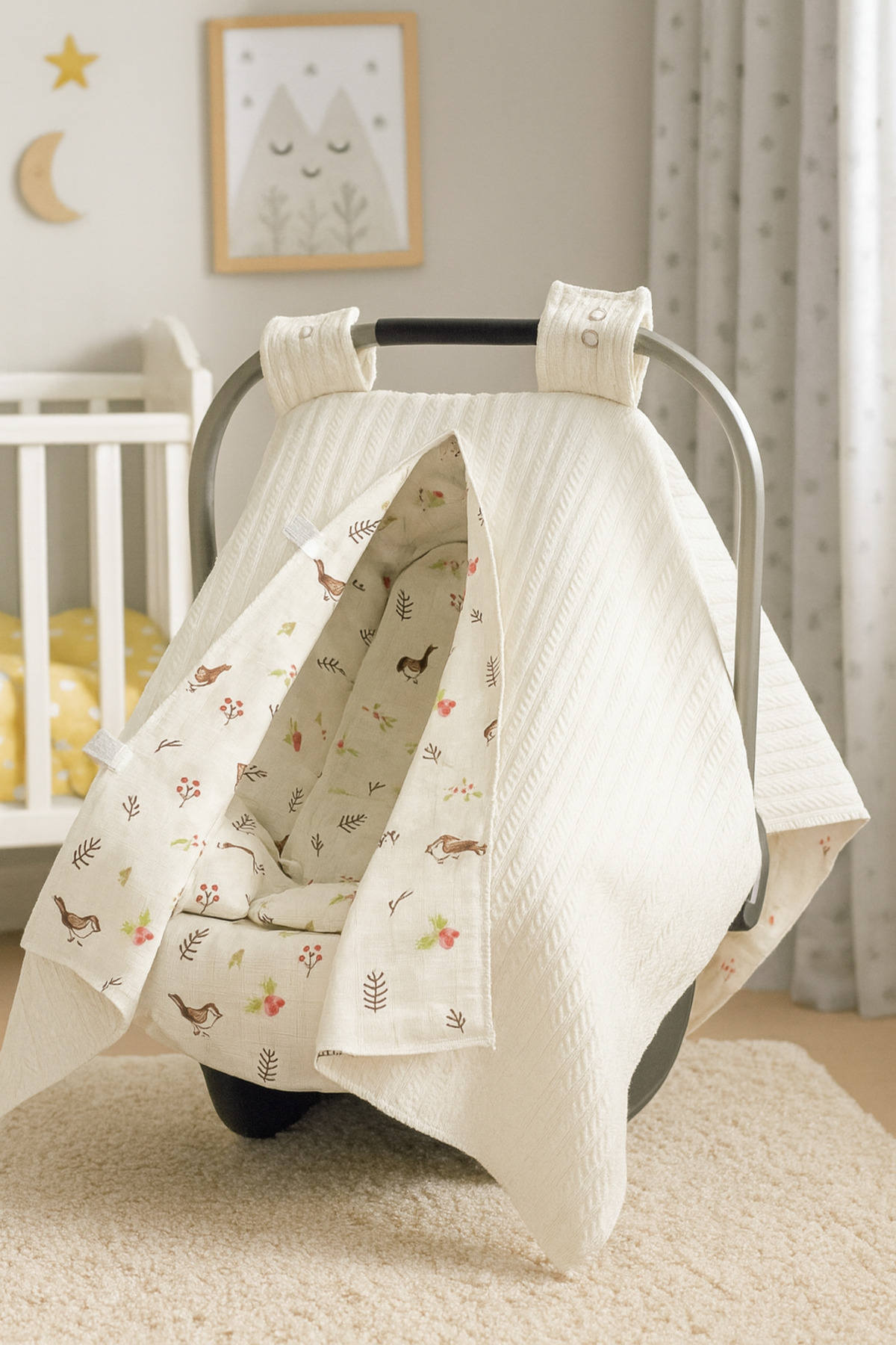 FG Store %100 Pamuk Çift Katlı Örgü Pike/Müslin Puset örtüsü, minderi ve kılıfı fotoğrafı 4 (önizleme)