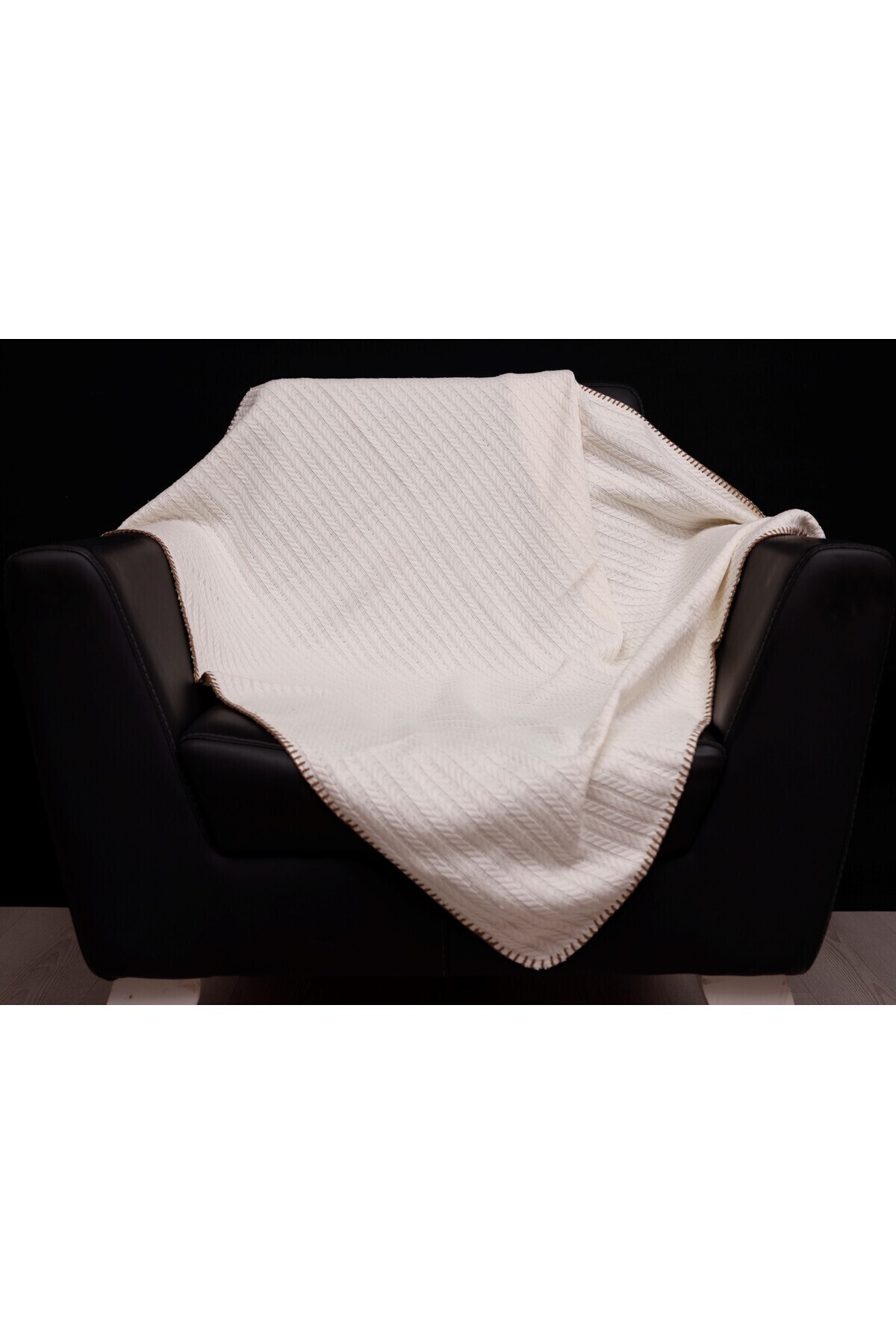 MoonBaby Organik Örgü Desen Bebek Pikesi & 105 X 105 Bebek Battaniyesi %100 Pamuk fotoğrafı 3 (önizleme)
